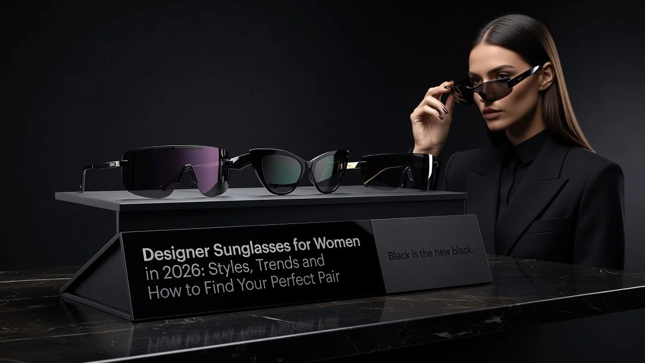 Professional header image for list-based article: Designer Sunglasses for Women in 2026: Styles, Trends and...
