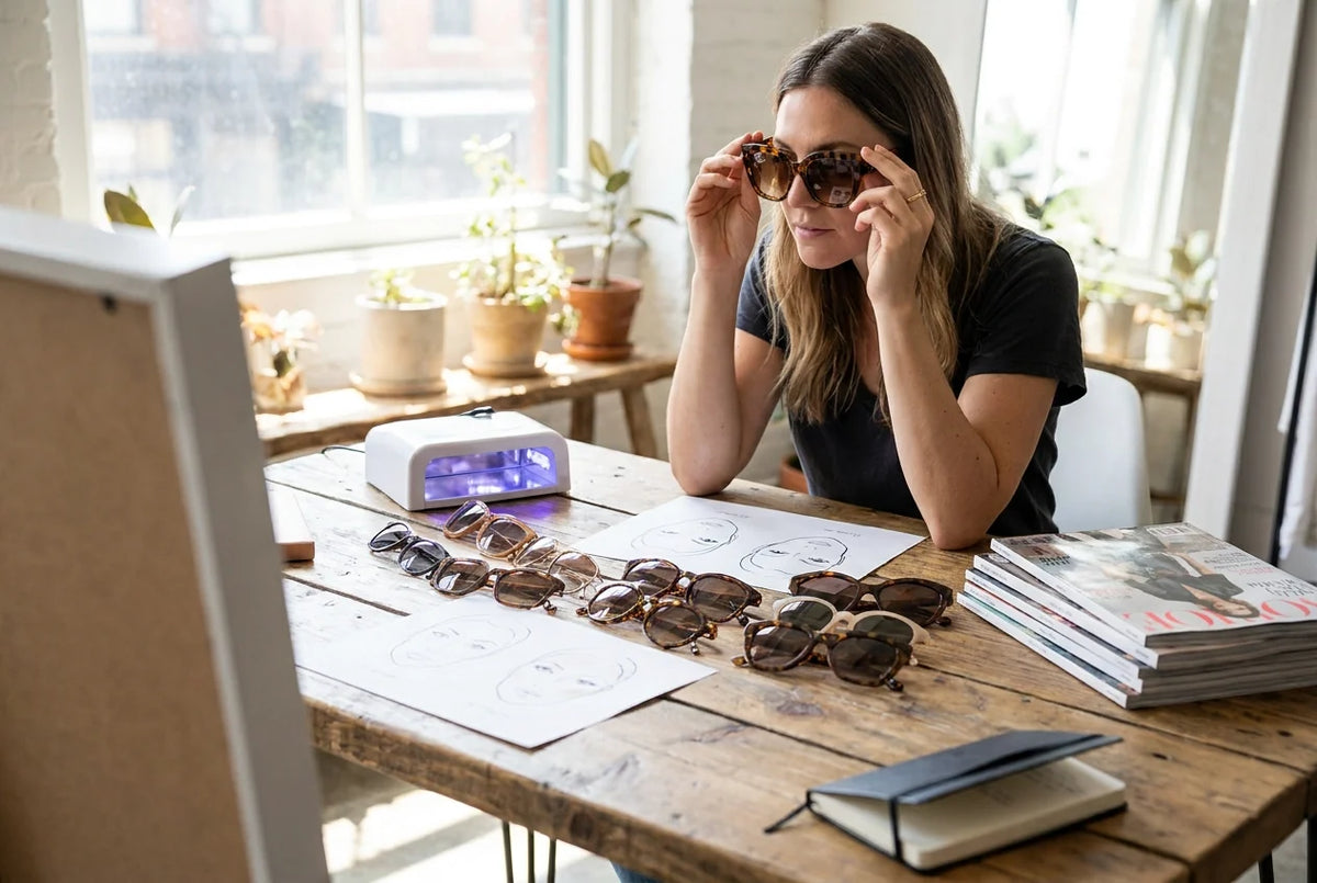 Professional header image for step-by-step guide: Oversized Sunglasses for Women: How to Choose a Frame Tha...