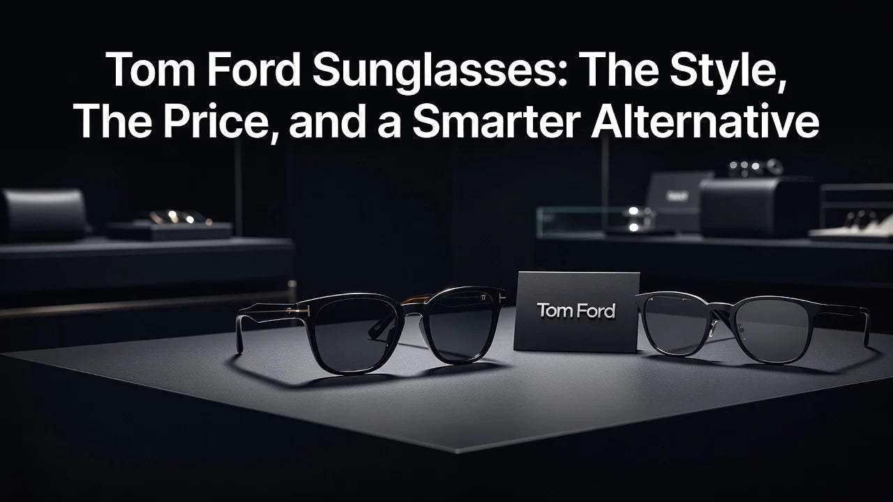 Professional header image for comparison analysis: Tom Ford Sunglasses: The Style, The Price, and a Smarter ...
