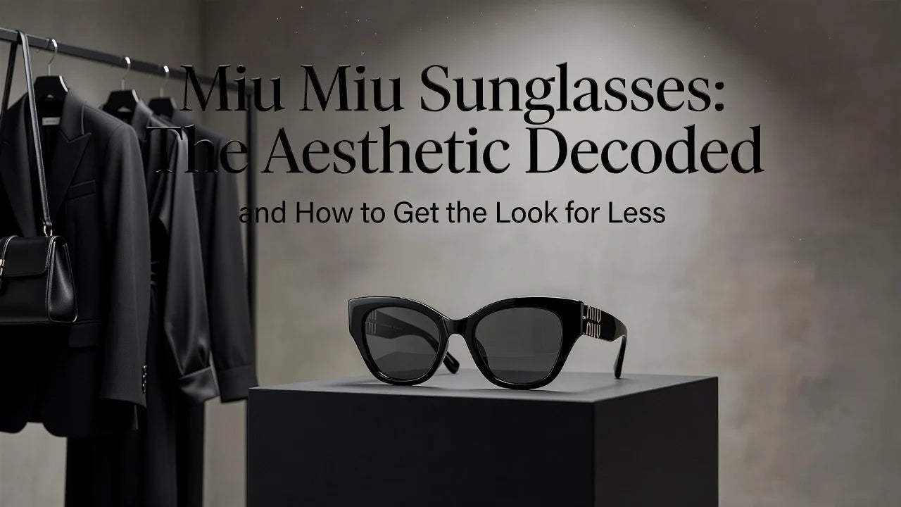 Professional header image for comparison analysis: Miu Miu Sunglasses: The Aesthetic Decoded and How to Get ...