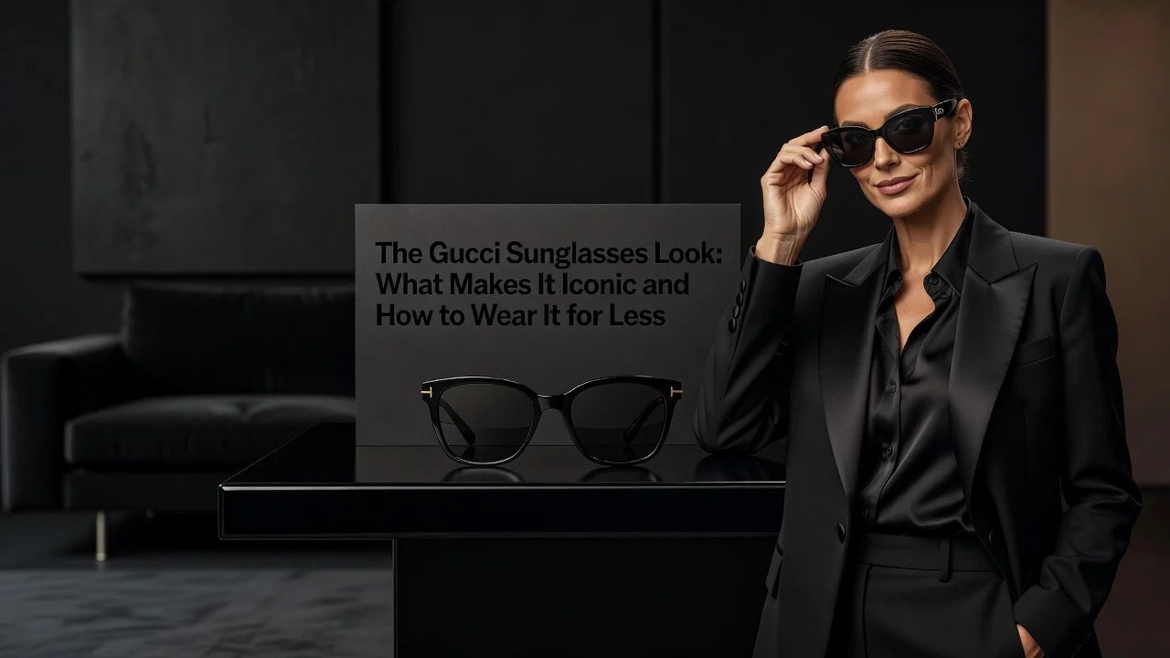 Professional header image for comparison analysis: The Gucci Sunglasses Look: What Makes It Iconic and How t...